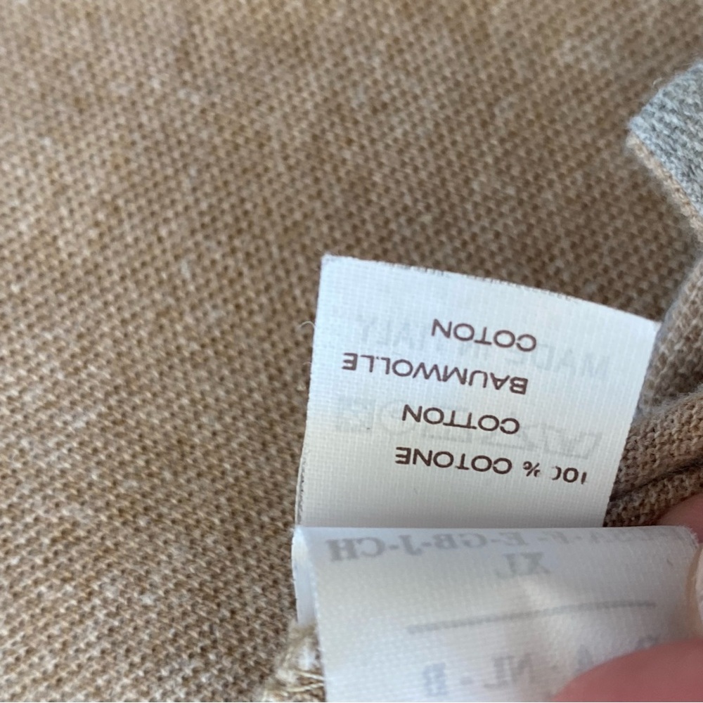 Brunello Cucinelli Beige Long Sleeve Polo Shirt - Picture 11 of 14